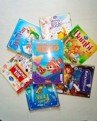 RARIDADE COLEÇÃO DISNEY FILMES CLÁSSICOS EM QUADRINHOS GIBI 7 VOL EXCELENTE PRESENTE