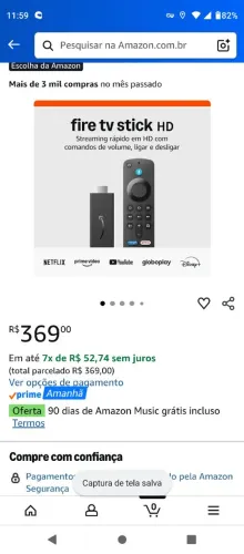 Fire stick Tv Novo