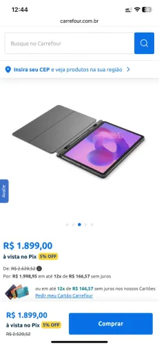 Tablet Lenovo Idea Tab com Caneta e Capa