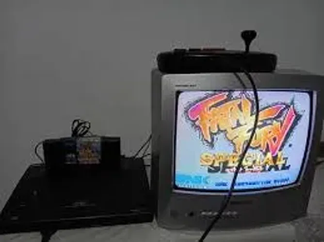 neo geo aes com jogo em otimo estado 