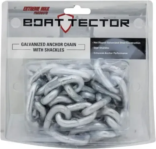 Corrente De Ancoragem Galvanizada Extreme Max Boattector 1,5m com manilhas