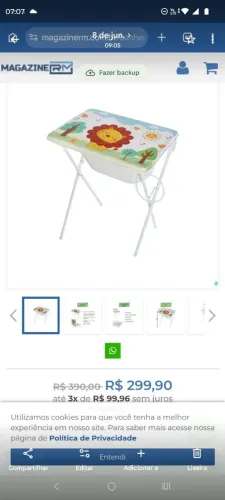Vendo banheira com trocador