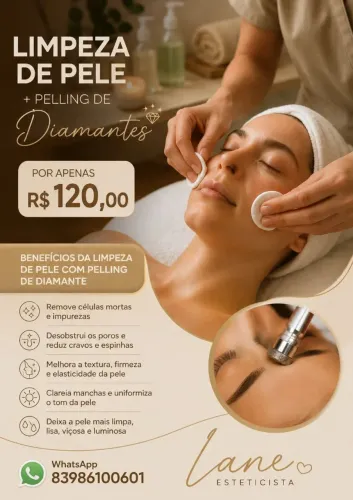 Limpeza de pele com pelling de diamantes 