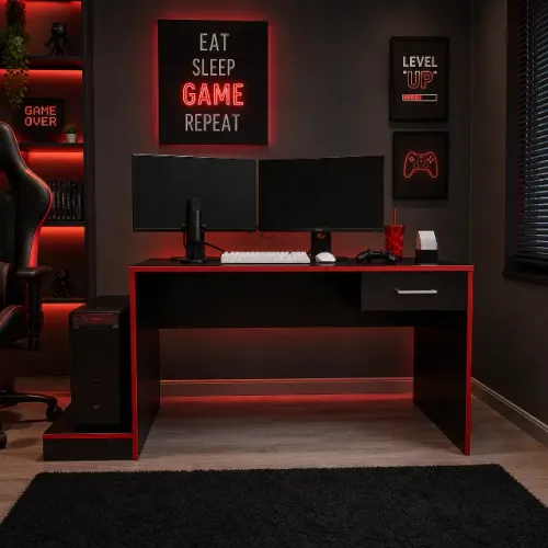 MESA GAMER Nova Ampla Moderna