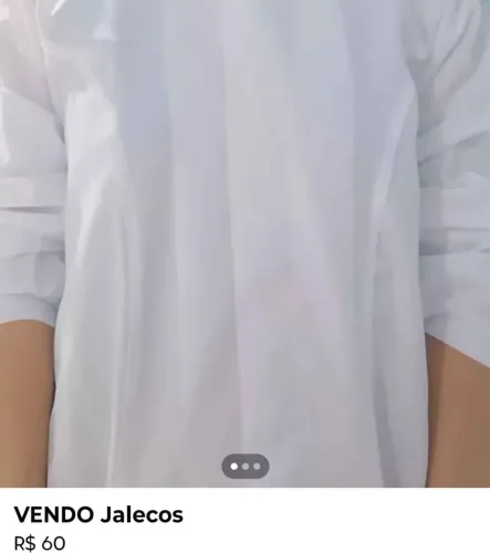 VENDO JALECOS FEMININO E MASCULINO TAMANHOS PP AO EG/Tenho preço para o varejo e atacado