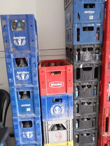 Engradados de cerveja