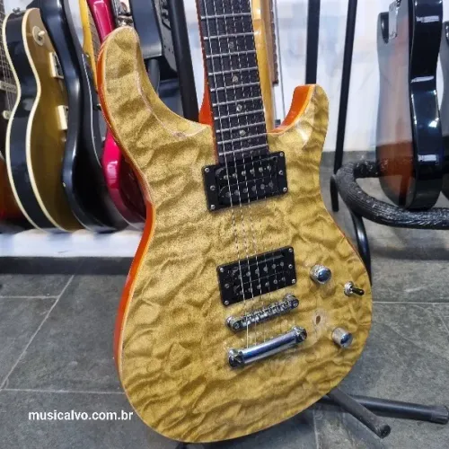 Guitarra Crafter Prs Amarela Quilted Maple (MusiCalvo)