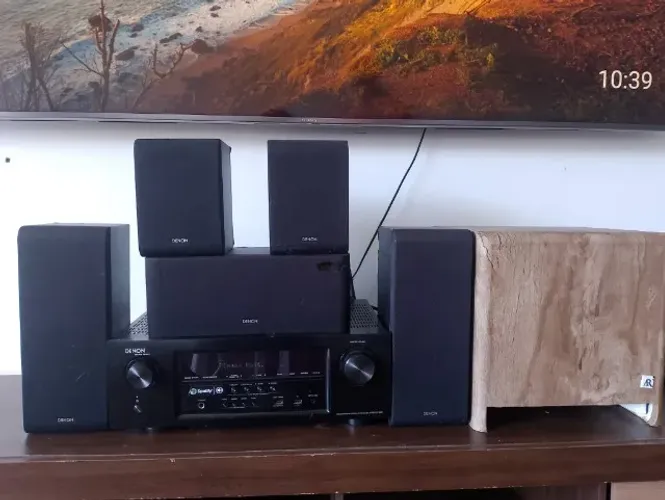 [LEIA O ANÚNCIO] Kit Home Theater Denon S710W + Caixas 5.0 + Sub Acoustic Research Defeito