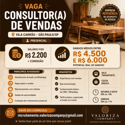 Consultor de Vendas