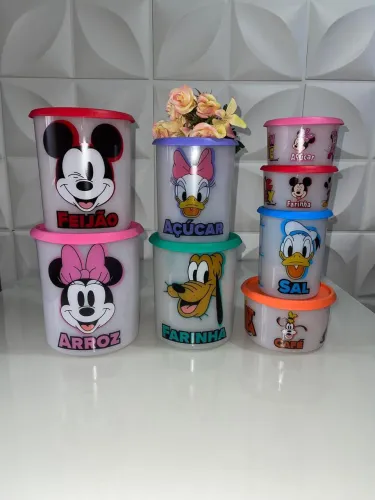 Kit mantimentos tupperware mickey 