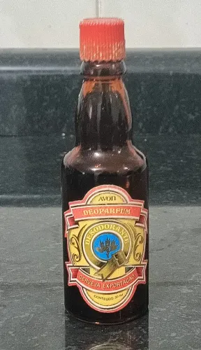FRASCO PERFUME *ANOS 70* AVON DEOPARFUM CERVEJA EXPORTAÇÃO 30ml COLECIONADOR VINTAGE