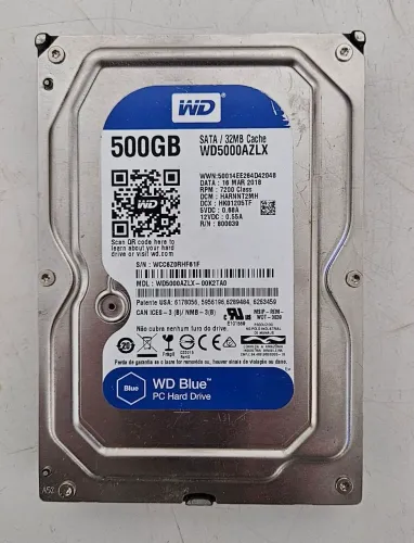 Hds WB blue 500gb e Maxtor 90gb + 2 cabos SATA