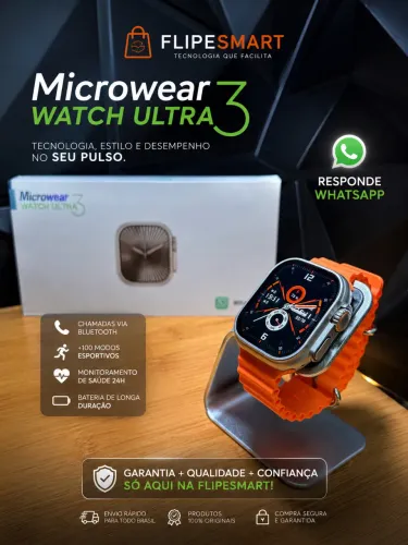 Smartwatch Ultra 3 (Responde msg Whatsapp)