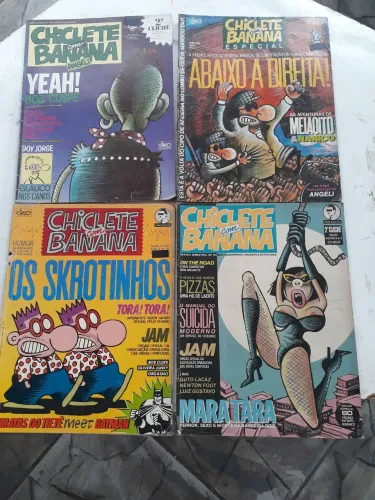 Lote 4 revistas Chiclete com banana