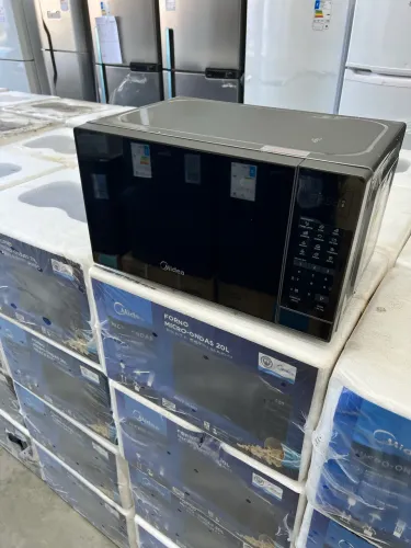 Micro-ondas 20L Prata Porta Espelhada Minuto Fácil Midea MRAE21 110v