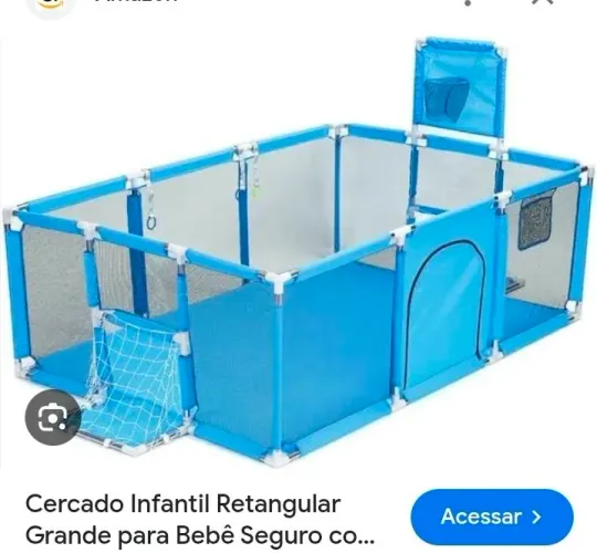 Cercadinho de Bebe Azul 