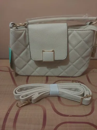 Bolsa em couro Pu, tamanho pequeno, super linda!