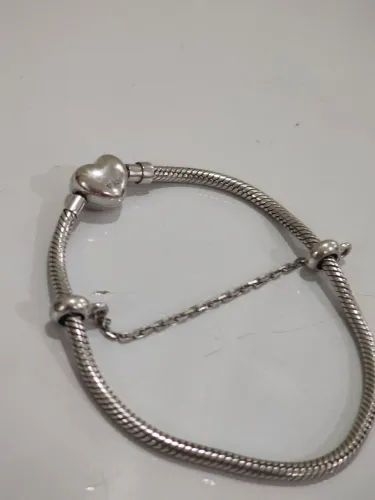 (LER DESCRIÇÃO) Pulseira Vivara Life em Prata 925 - 20 cm (Com Trava de Segurança)