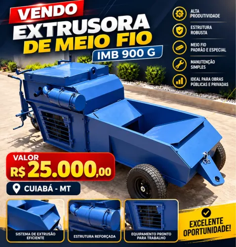 Extrusora de meio fio 900g