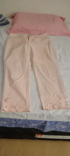 Calça comprida cor rosê