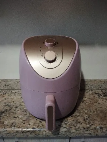 Air Fryer Fritadeira Elétrica Homeland 4 Litros Rosa e Dourado 110v