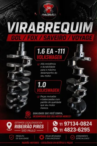 Virabrequim Gol/EA-111 1.0 e 1.6