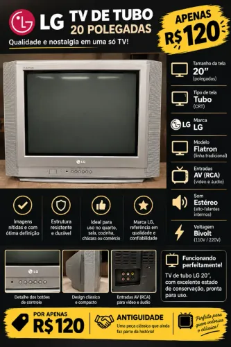 (Antiguidade) TV LG 20 Polegadas.