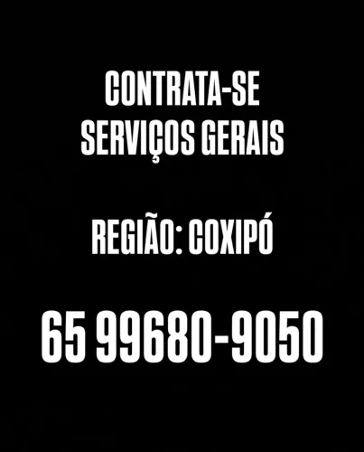Vaga para limpeza em academia