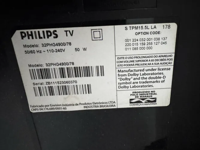 TV de Led Full HD 32" NÃO E SMART 