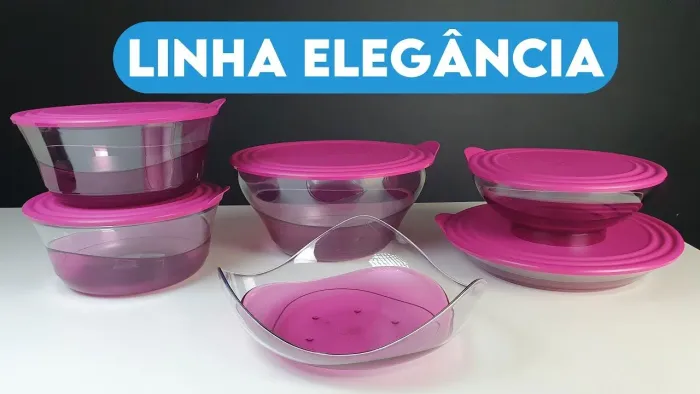 Conjunto Elegância 6 peças Tupperware