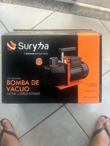 Bomba Vácuo 12cfm - Duplo Estágio Suryha