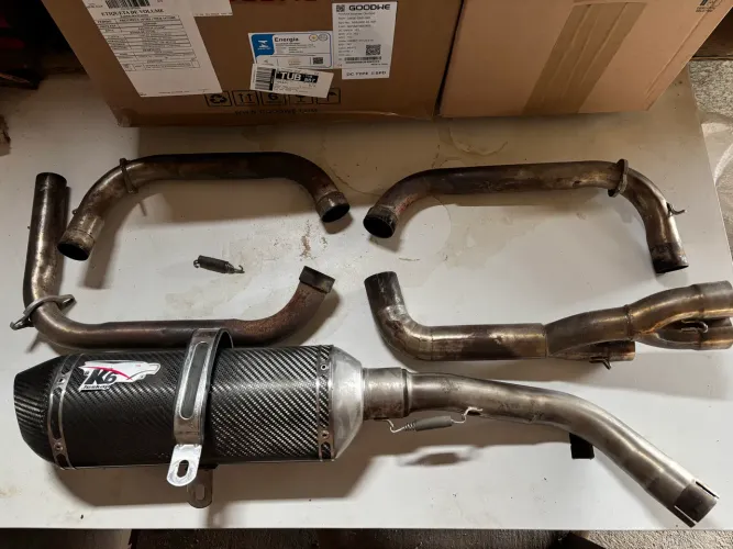 Escapamento Completo Jeskap K6 Carbono
