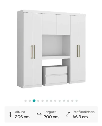 Guarda roupa 6 portas novo