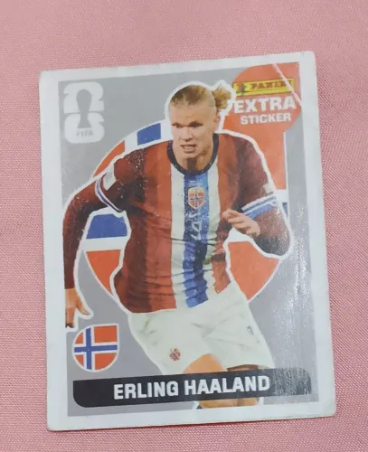 Figurinha da Copa 2026 ERLING HAALAND PRATA