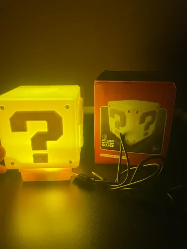Luminária Cubo Mario Bros com som