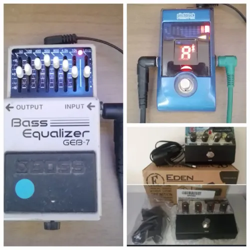 Setup Profissional de Baixo: Board de Pedais Eden, Boss, Korg.