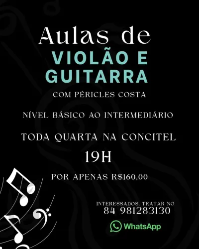 Aulas de violão e guitarra 