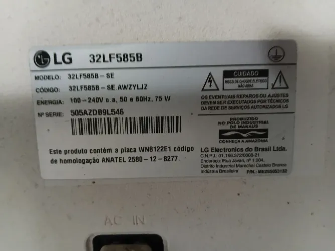 Tv LG para retirada peças