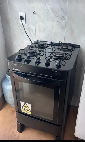 Fogão smaltec tampa de vidro