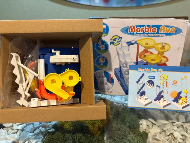 Pista de Bolinhas Marble Run Mecânica (STEM) - Nova (Caixa Detalhada)