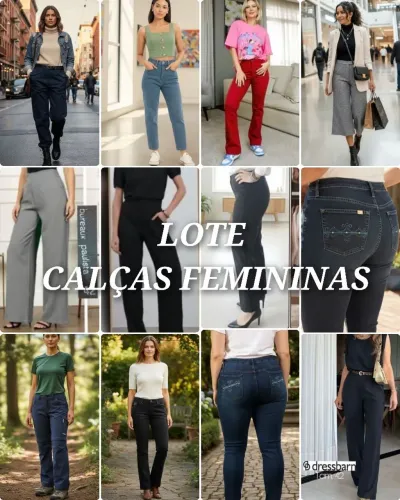 Lote Roupas Femininas - Jeans e Alfaiataria - Brechó Bazar Moda Feminina