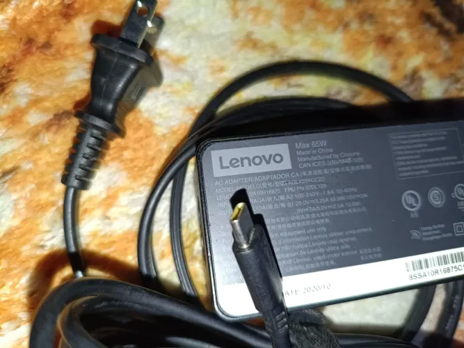 Carregador Original Lenovo Tipo C 65w