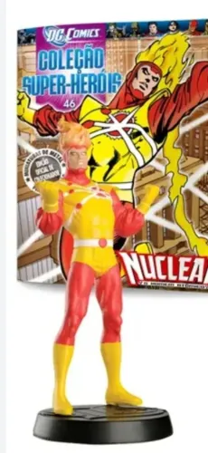 Figura Eaglemoss DC Nuclear, com revista.