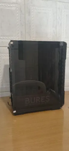 GABINETE GAMER ELG Pro Bures, Lateral/Frente Em Vidro Temperado.