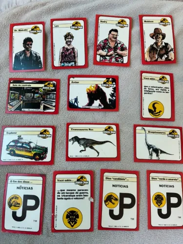 Cards do Álbum Jurassic Park de 1992 - RAROS