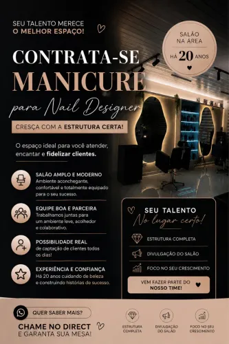 CONTRATA-SE MANICURE