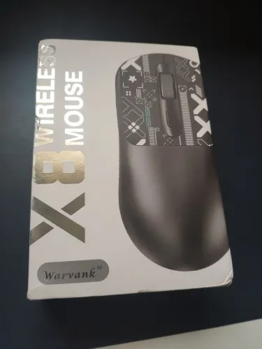 Mouse X8 Preto, 2.4G, bluetooth e fio. Novo!