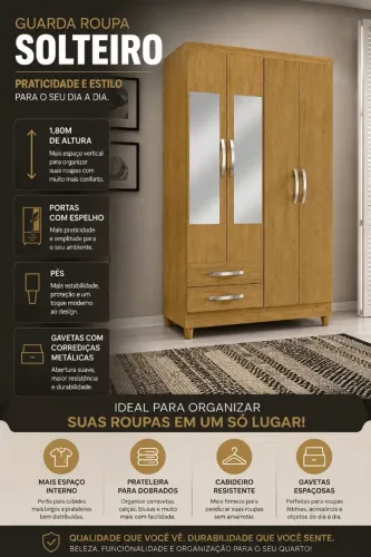 Guarda Roupa Solteiro