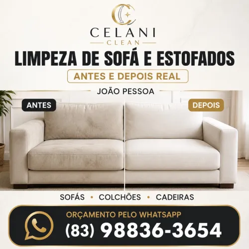 Limpeza de Sofá, Colchão e Estofados em João Pessoa