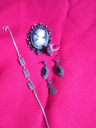 Kit bijuterias em Marcassita